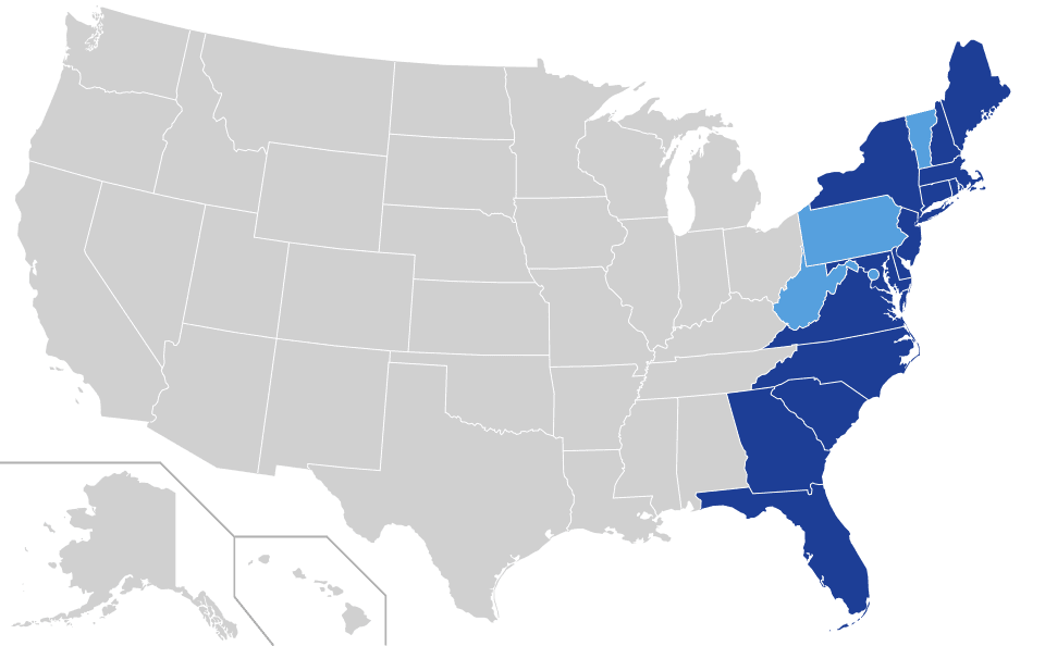 East Coast of the United States